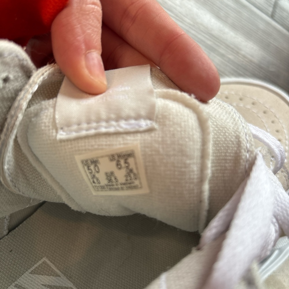 Vans Women's High-Top Sneakers - Beige and White - Picture 6 of 6